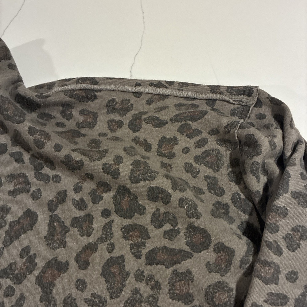 Maurices Animal Print Snap Button Fleece Sweatshirt - Picture 7 of 12